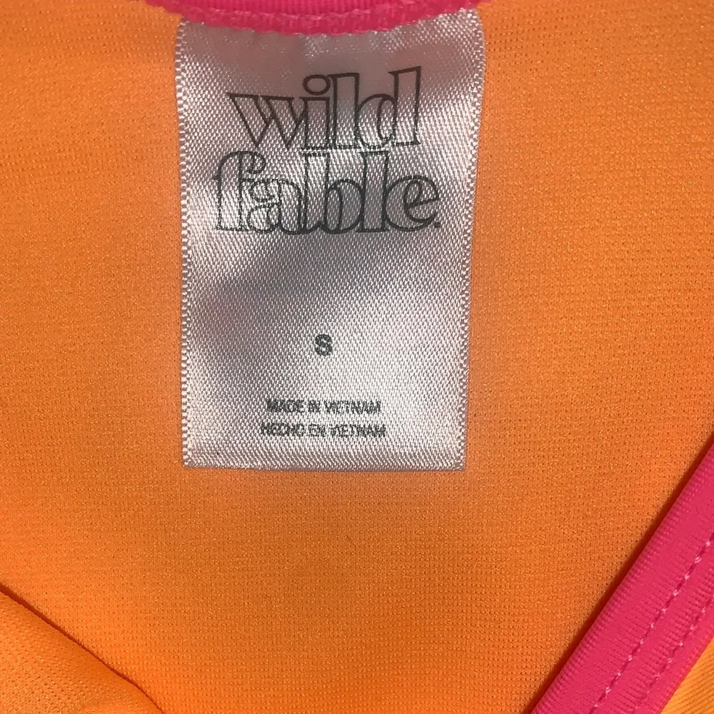 wild fable Neon Yellow Bikini with Hot Pink Trim